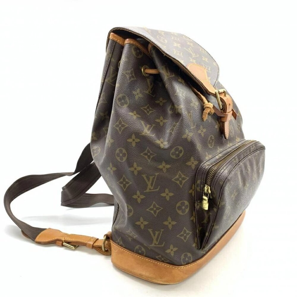 Authentic Louis Vuitton Backpack Montsouris GM EXTRA LARGE Monogram Bag Tote - Picture 5 of 16